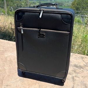 Kate Spade Black Leather Suitcase